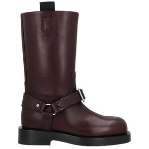 Burberry Aubergine Saddle Boot